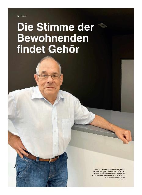 Vorschauseite 1: Die Stimme der Bewohnenden findet Gehör.