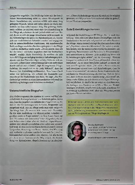 Vorschauseite 3: Wie aus dem Traum ein Job wird: Der Kanton Bern schafft zusätzliche Studienplätze für Quereinsteigende.
