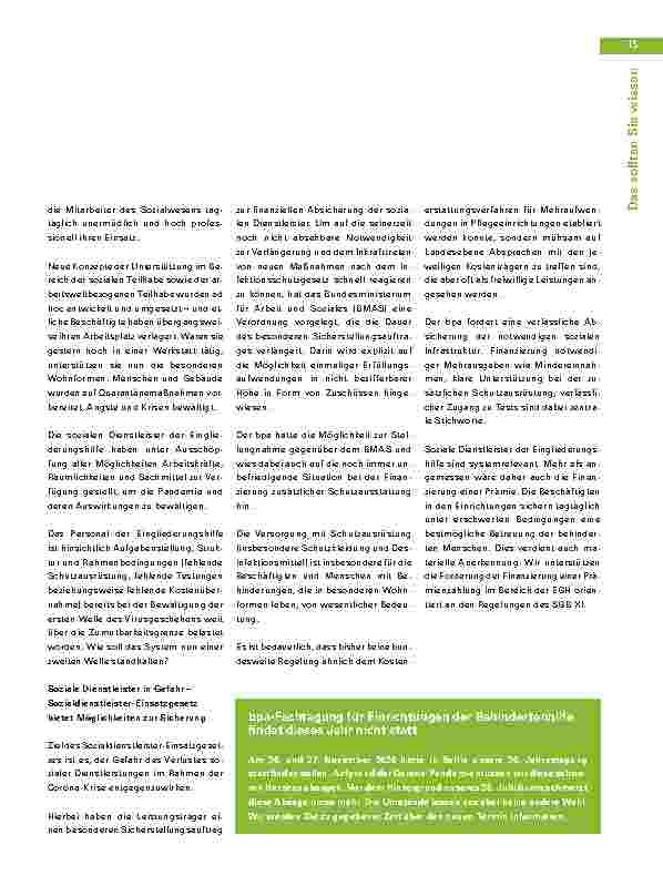 Vorschauseite 2: Eingliederungshilfe und Corona: Was lernen wir aus der Pandemie?