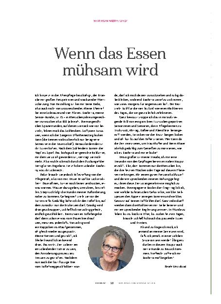 Vorschauseite 1: Wenn das Essen mühsam wird