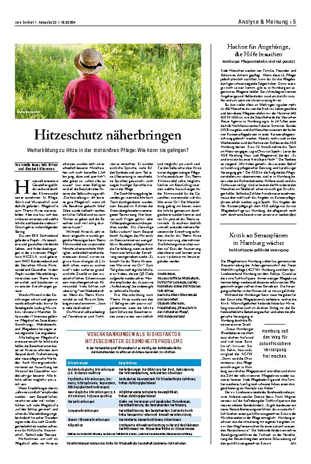 Vorschauseite 1: Hitzeschutz näherbringen