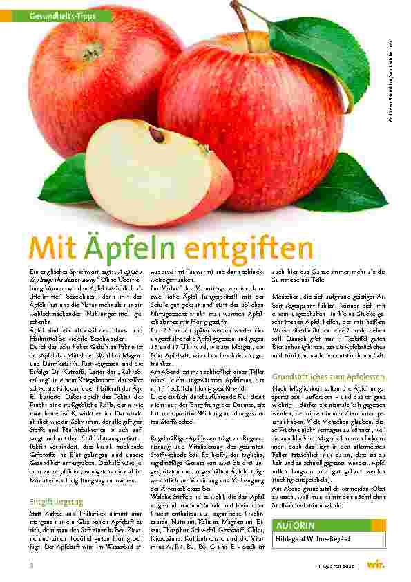 Vorschauseite 1: Mit Äpfeln entgiften