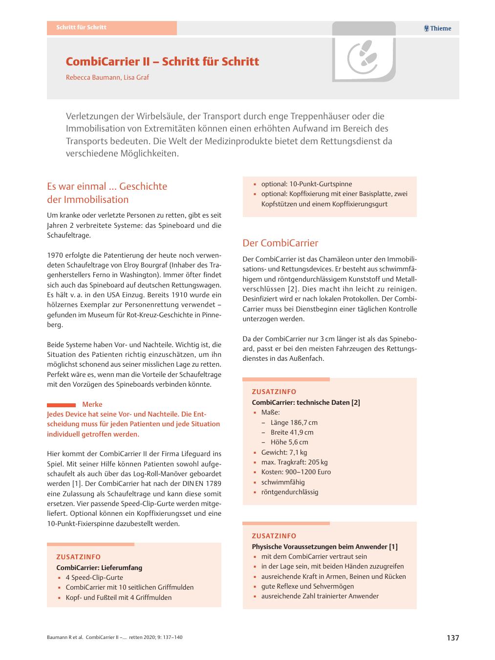 Vorschauseite 1: CombiCarrier II – Schritt für Schritt