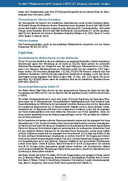 Vorschauseite 5: Einschätzung der Zufriedenheit von Bewohner*innen in Seniorenheimen Eine Instrumentenvalidierungsstudie
