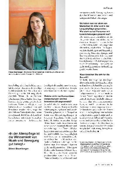 Vorschauseite 3: "Nicht-medikamentöse Behandlung hilft allen Beteiligten"