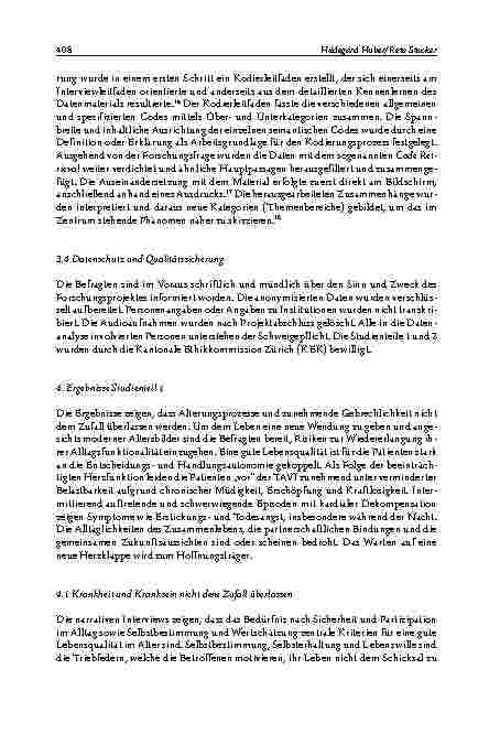 Vorschauseite 6: AUS DER FORSCHUNG Beurteilung der Lebensqualität durch (hoch-)betagte Menschen nach einer Transkatheter-Aortenklappen-Implantation (TAVI)