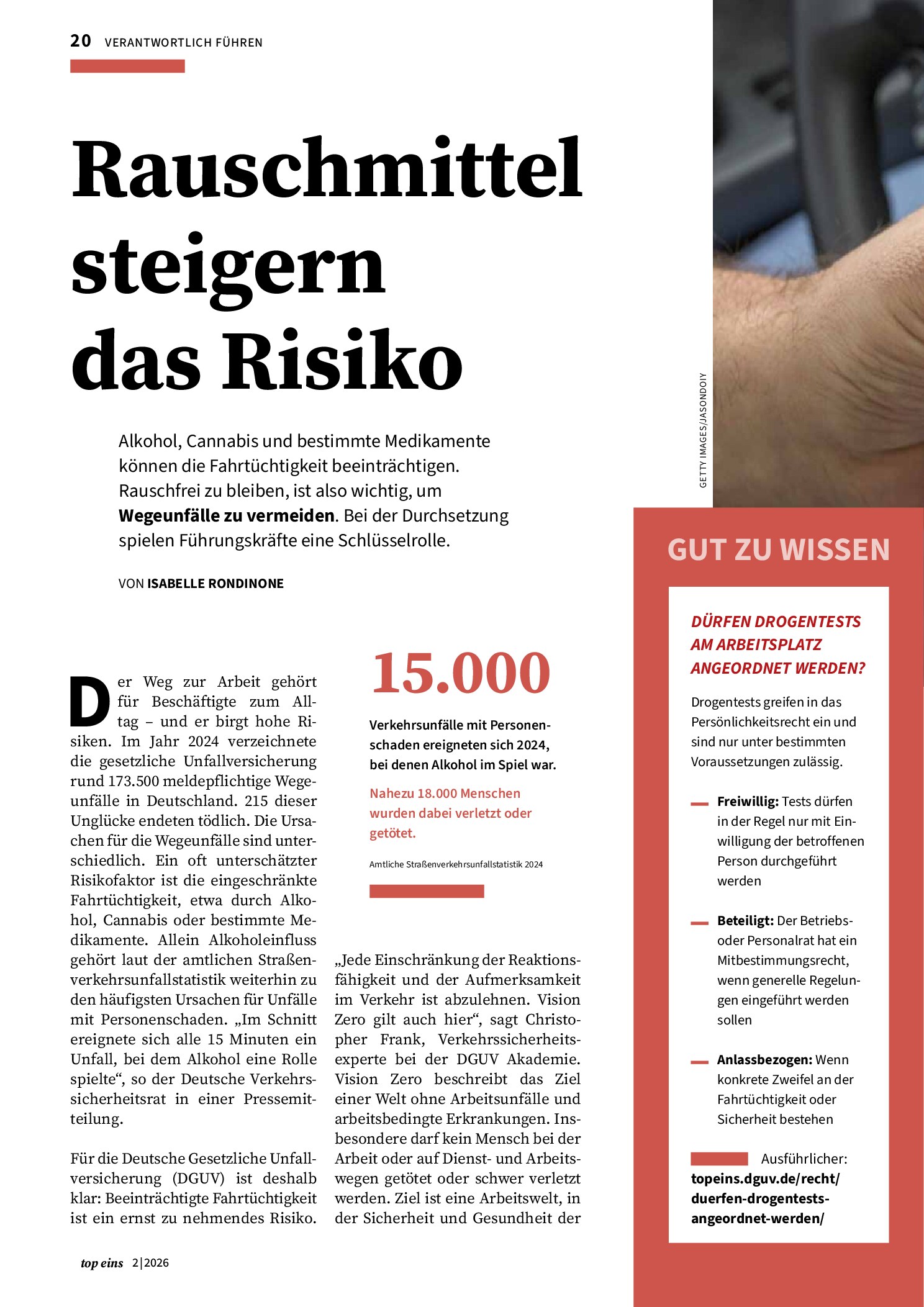 Vorschauseite 1: Rauschmittel steigern das Risiko