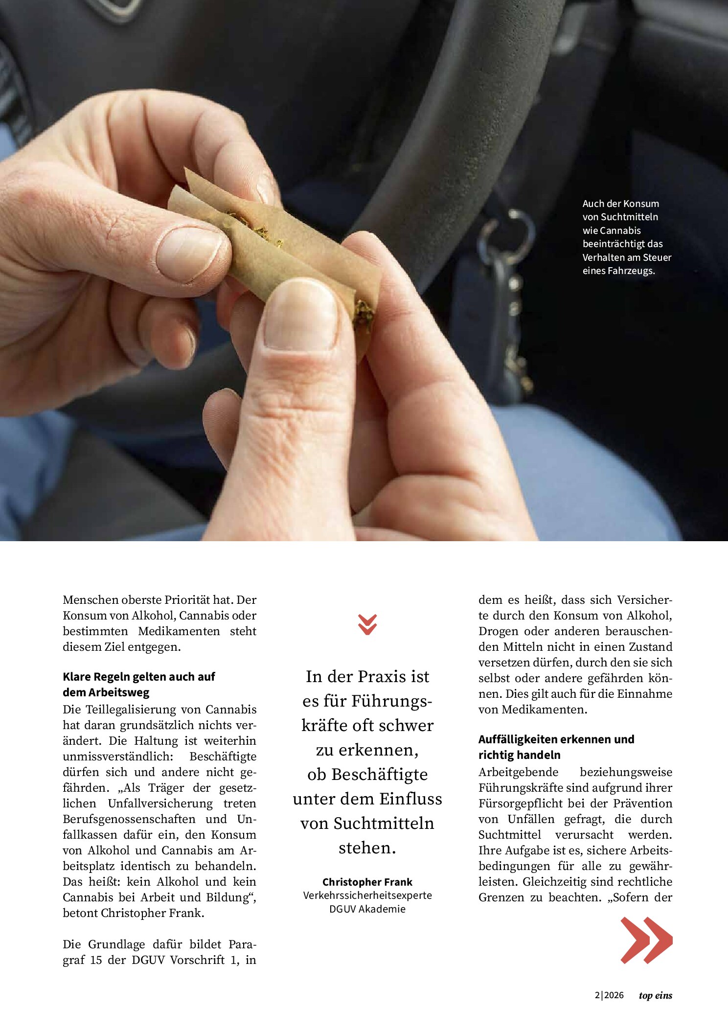 Vorschauseite 2: Rauschmittel steigern das Risiko