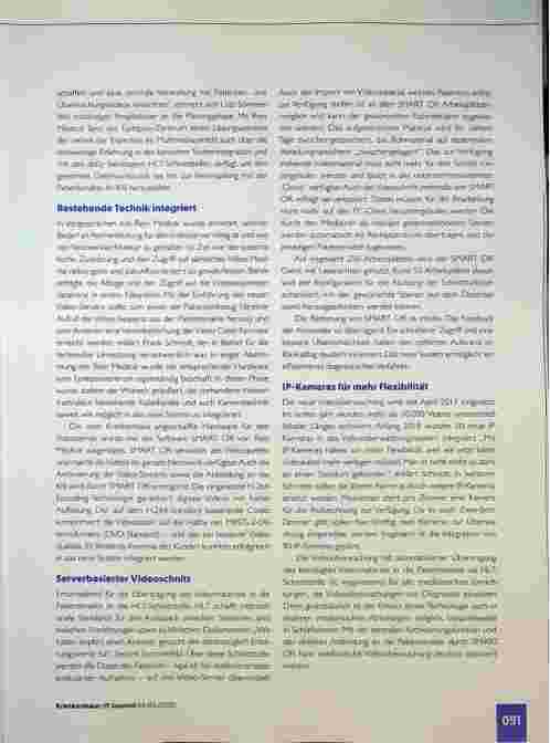 Vorschauseite 2: Epilepsie-Zentrum Bethel setzt auf Videoüberwachung seiner Patienten. Schneller Zugriff, mehr Übersicht, besserer Workflow.