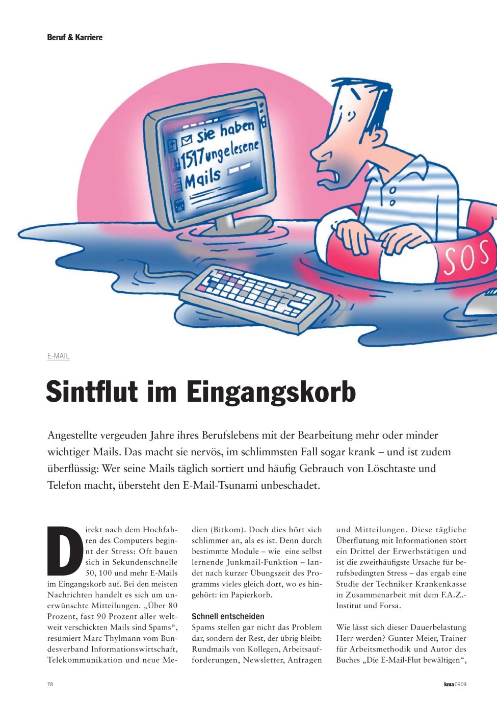 Vorschauseite 1: Sintflut im Eingangskorb