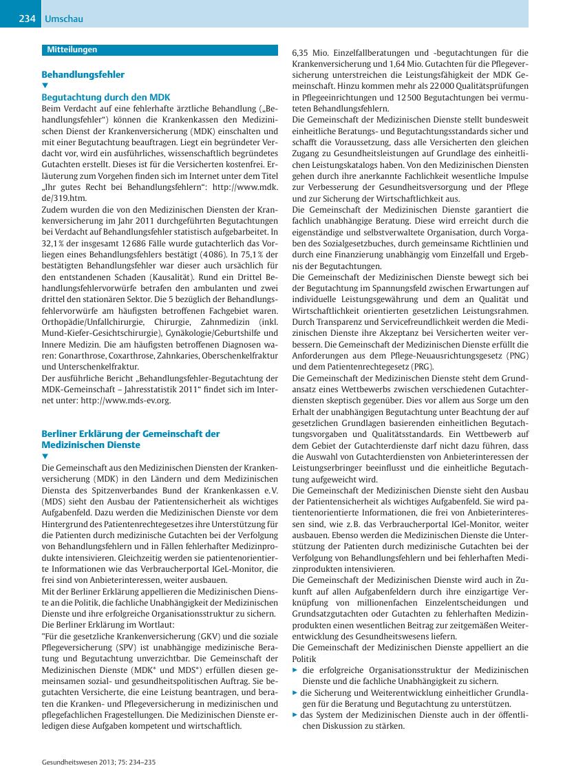 Vorschauseite 1: Mitteilungen