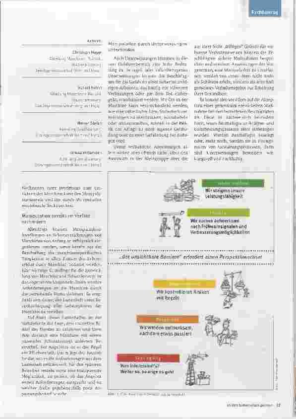 Vorschauseite 2: Die Bedeutung der Unterweisung vor dem Hintergrund einer neuen Sicherheitskultur