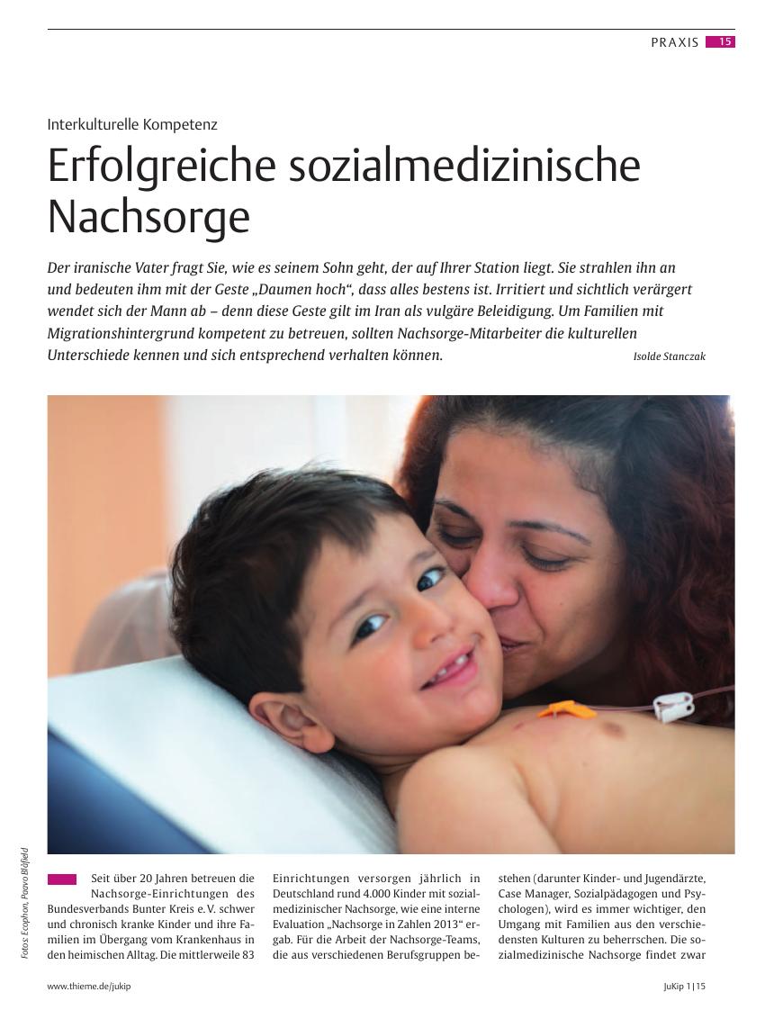 Vorschauseite 1: Erfolgreiche sozialmedizinische Nachsorge