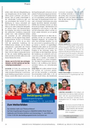 Vorschauseite 5: Mehr als Theorie: Ein betätigungszentriertes Curriculum, das Identität schafft
