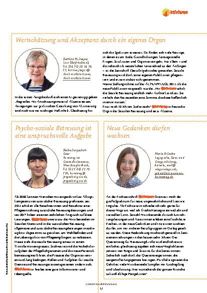 Vorschauseite 2: Zehn Jahre für die Betreuungsarbeit