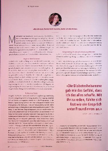 Vorschauseite 1: «Als ich zum Zuckertest musste, hatte ich die Krise»