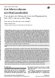 Vorschauseite 1: Gut leben zu Hause mit Multimorbidität: Praxisprojekt zum Beitrag der klinischen Pflegeexpertise MSc/APN in der häuslichen Pflege.