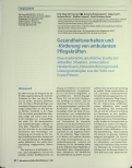 Vorschauseite 1: Gesundheitsverhalten und -förderung von ambulanten Pflegekräften