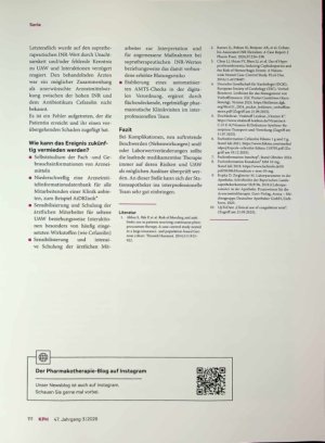 Vorschauseite 2: Auf der Spur eines supratherapeutischen INR-Werts bei Infektion