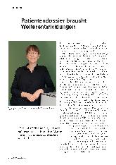 Vorschauseite 1: Patientendossier braucht Weiterentwicklungen