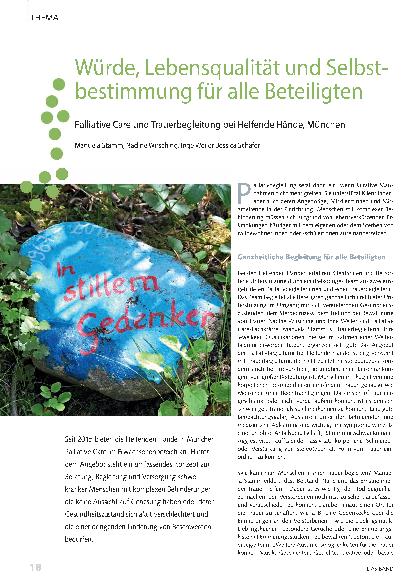 Vorschauseite 1: Würde, Lebensqualität und Selbstbestimmung für alle Beteiligten