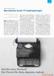 Vorschauseite 1: Neuer Praxis-Leitfaden Betriebliche Covid-19-Impfregelungen