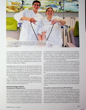 Vorschauseite 2: Onkologische Fachpflege und APN - doppelt gut