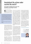 Vorschauseite 1: Gestaltest du schon oder suchst du noch? Die Energie des Widerstands nutzen und Betroffene zu Beteiligten machen.