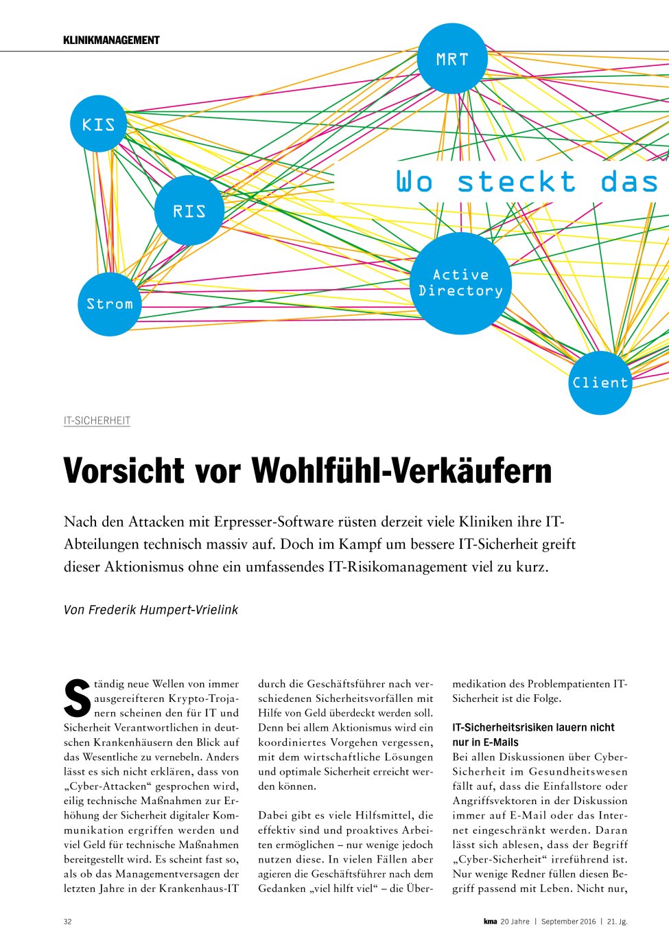 Vorschauseite 1: IT-Sicherheit: Vorsicht vor Wohlfühl-Verkäufern
