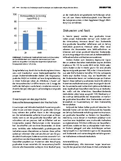 Vorschauseite 4: Erfahrungen und Erwartungen von Studierenden mit psychischen Krisen