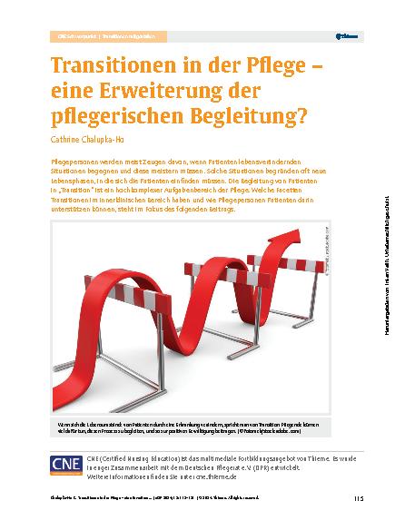 Vorschauseite 1: Transitionen in der Pflege – eine Erweiterung der pflegerischen Begleitung?