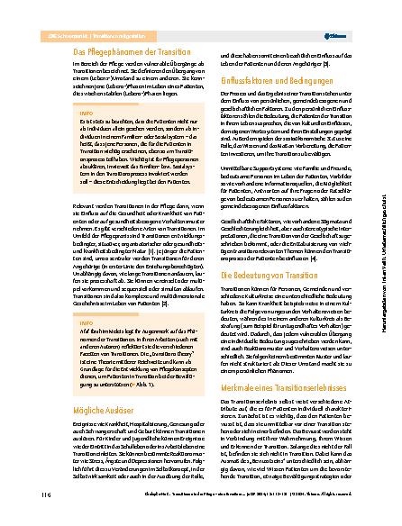 Vorschauseite 2: Transitionen in der Pflege – eine Erweiterung der pflegerischen Begleitung?
