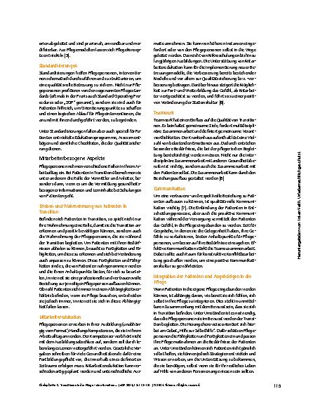 Vorschauseite 5: Transitionen in der Pflege – eine Erweiterung der pflegerischen Begleitung?