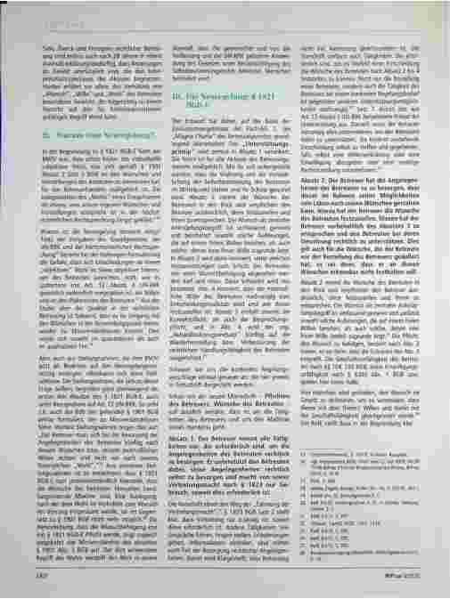 Vorschauseite 2: Reform des Betreuungsrechts: § 1821 BGB-E: Konsequente Stärkung des Selbstbestimmungsrechts betreuter Menschen?