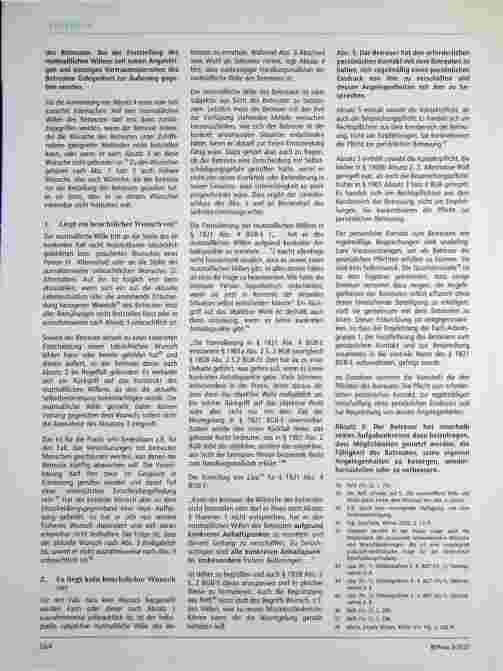 Vorschauseite 4: Reform des Betreuungsrechts: § 1821 BGB-E: Konsequente Stärkung des Selbstbestimmungsrechts betreuter Menschen?
