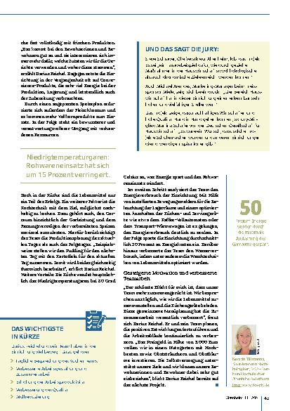 Vorschauseite 2: Sparen ohne Qualitätsverlust