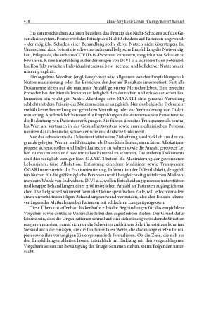 Vorschauseite 4: Entscheidungen unter akutem Ressourcenmangel: Europäische Triage-Empfehlungen in der COVID-19-Pandemie