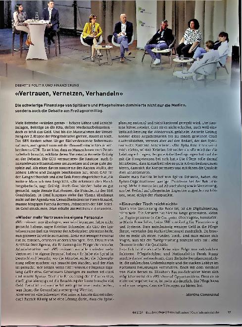 Vorschauseite 6: «Die Pflege ist die Lösung, nicht das Problem!»