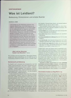 Vorschauseite 1: Was ist Leid(en)? Bedeutung, Dimensionen und erlebte Realität