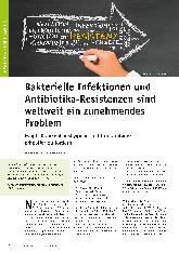 Vorschauseite 1: Bakterielle Infektionen und Antibiotikaresistenzen sind weltweit ein zunehmendes Problem. Es gilt, Krankenhaushygiene und Infektiologie erheblich zu fördern.