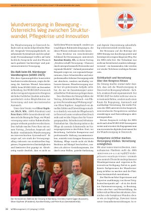 Vorschauseite 1: Wundversorgung in Bewegung – Österreichs Weg zwischen Strukturwandel, Pflegekrise und Innovation