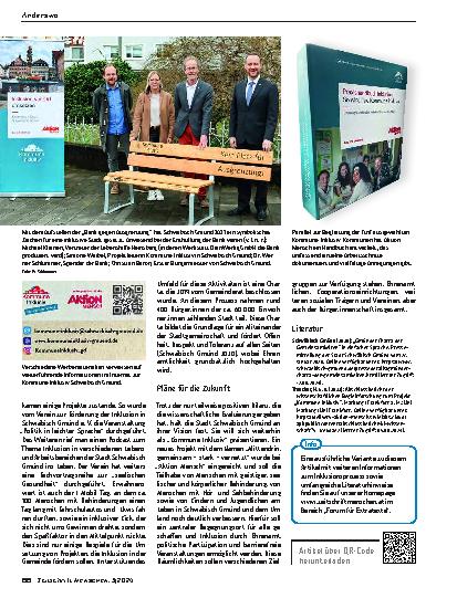 Vorschauseite 2: Der mühsame Weg zur inklusiven Stadt am Beispiel des Projekts „Kommune Inklusiv“ in Schwäbisch Gmünd