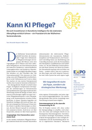 Vorschauseite 2: Kann KI Pflege?