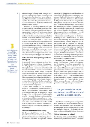 Vorschauseite 3: Kann KI Pflege?