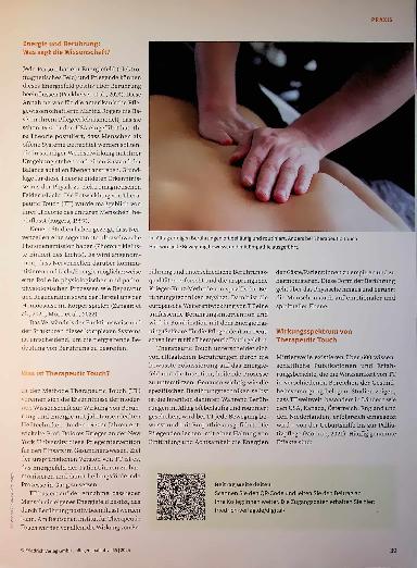 Vorschauseite 2: Die Sprache der Hände Therapeutic Touch: Heilsame Berührung in der Begleitung schwer kranker Menschen