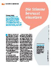 Vorschauseite 1: Die Stimme bewusst einsetzen