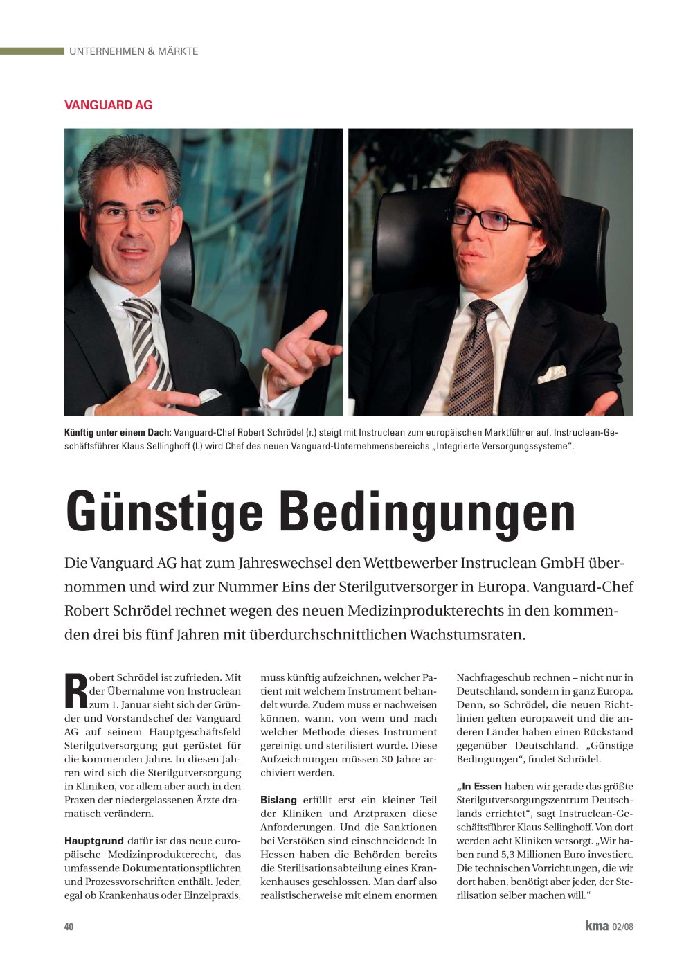 Vorschauseite 1: Günstige Bedingungen