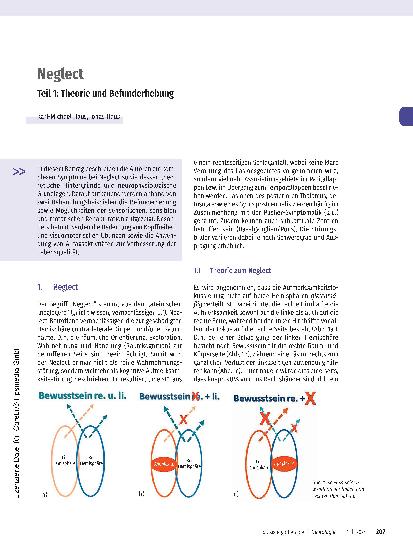 Vorschauseite 1: Neglect Teil 1: Theorie und Befunderhebung