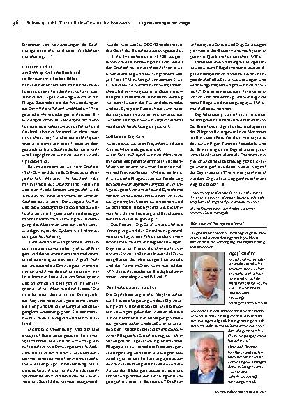 Vorschauseite 3: Pflege und Digital: Das passt prima!