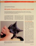 Vorschauseite 1: Auch bei kleinen Wunden. Mit jeder Bissverletzung sofort zum Arzt!